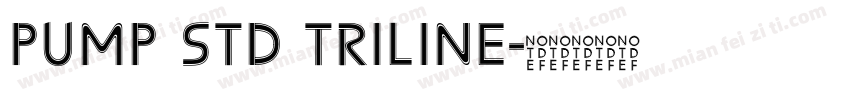Pump Std Triline字体转换